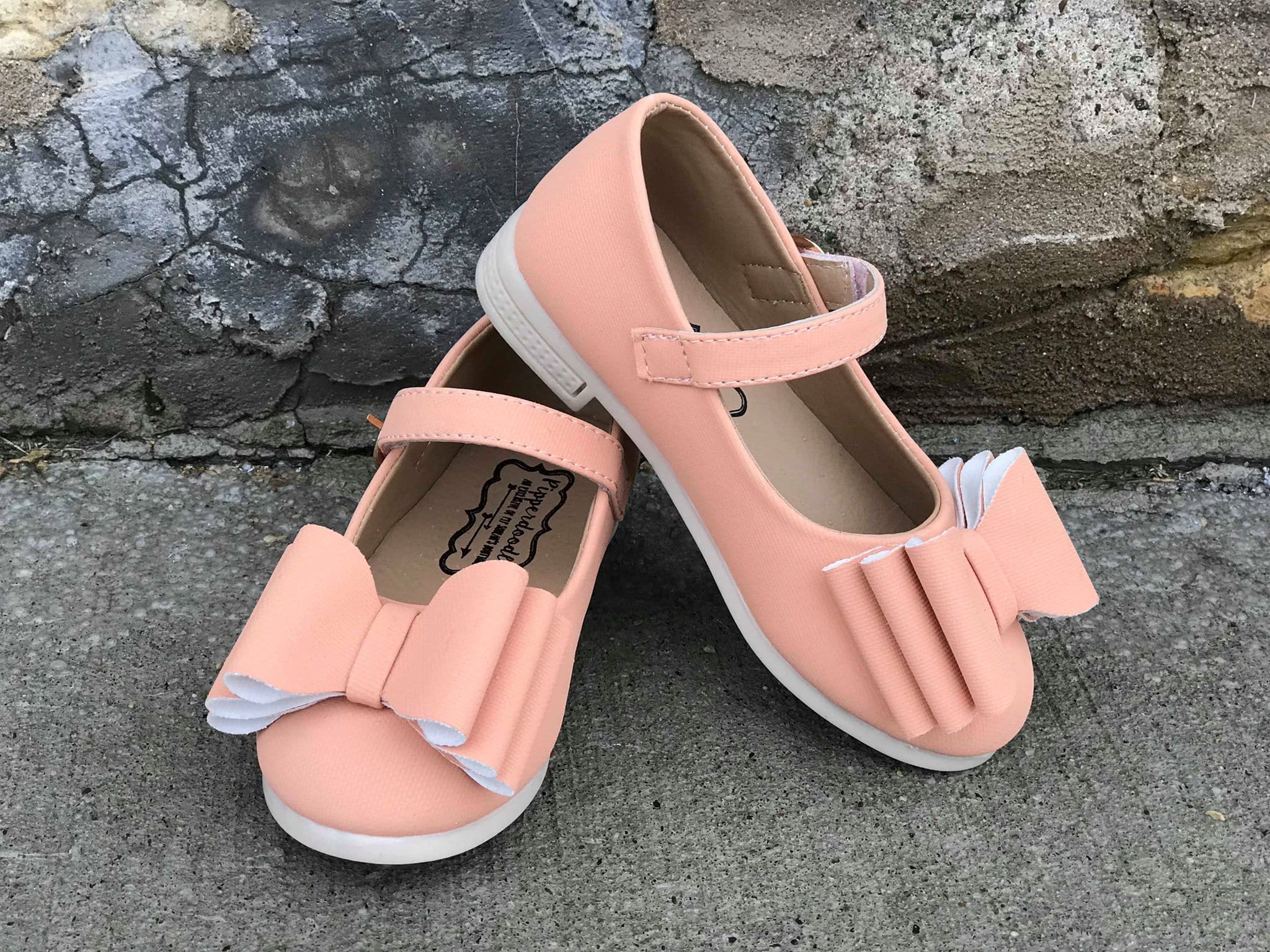 [Peach] Bow Shoes