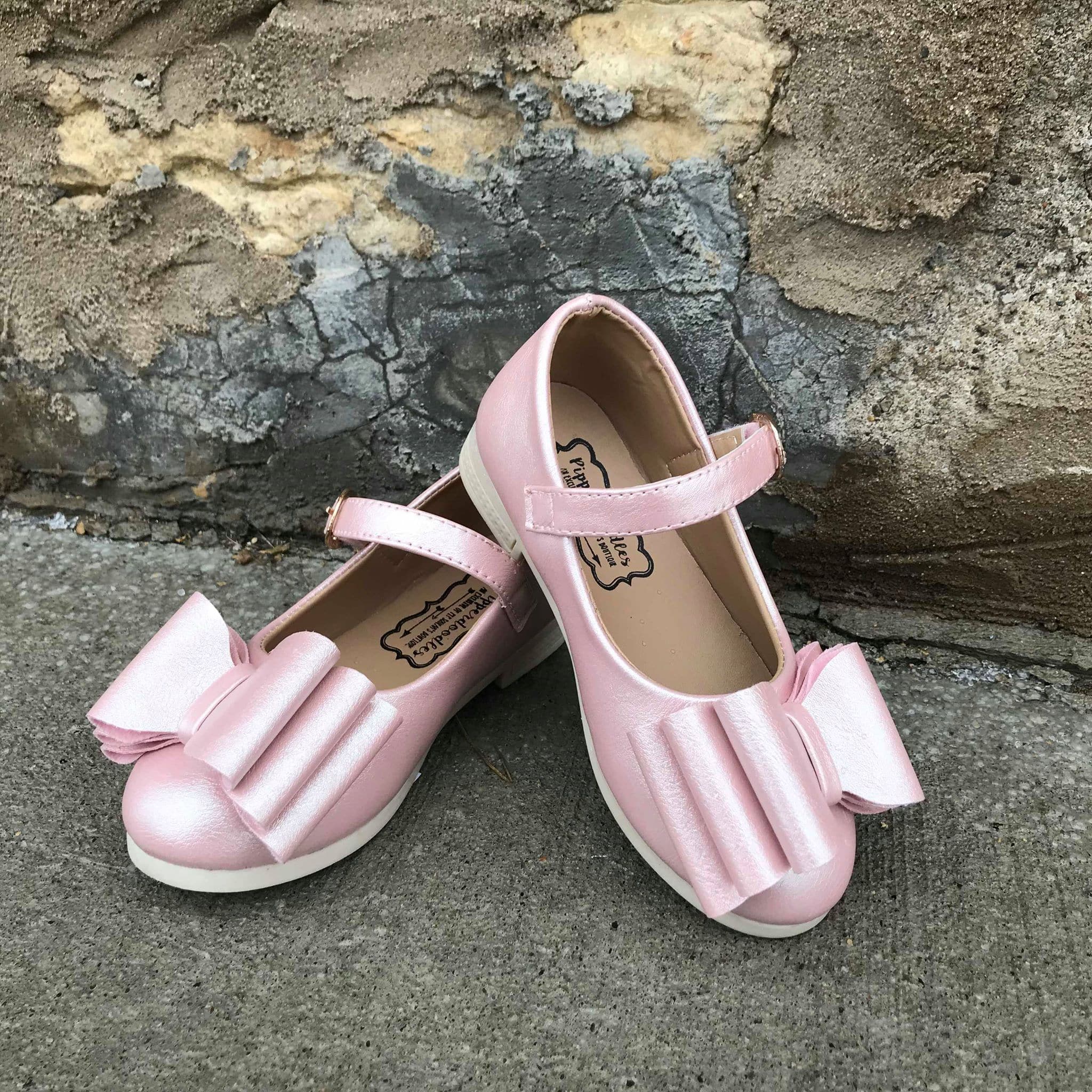 [Blush Shimmer] Bow Shoes