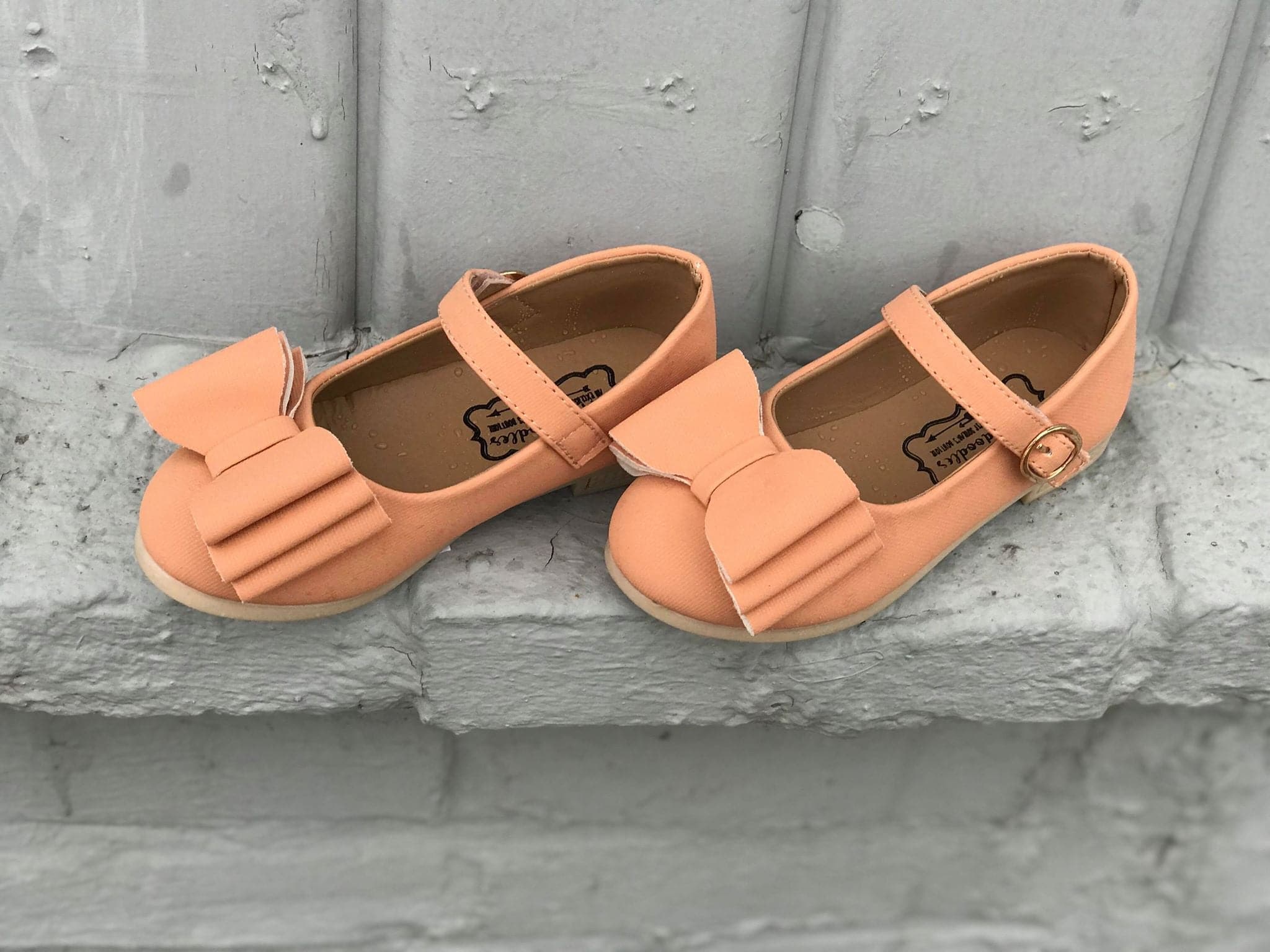 [Peach] Bow Shoes