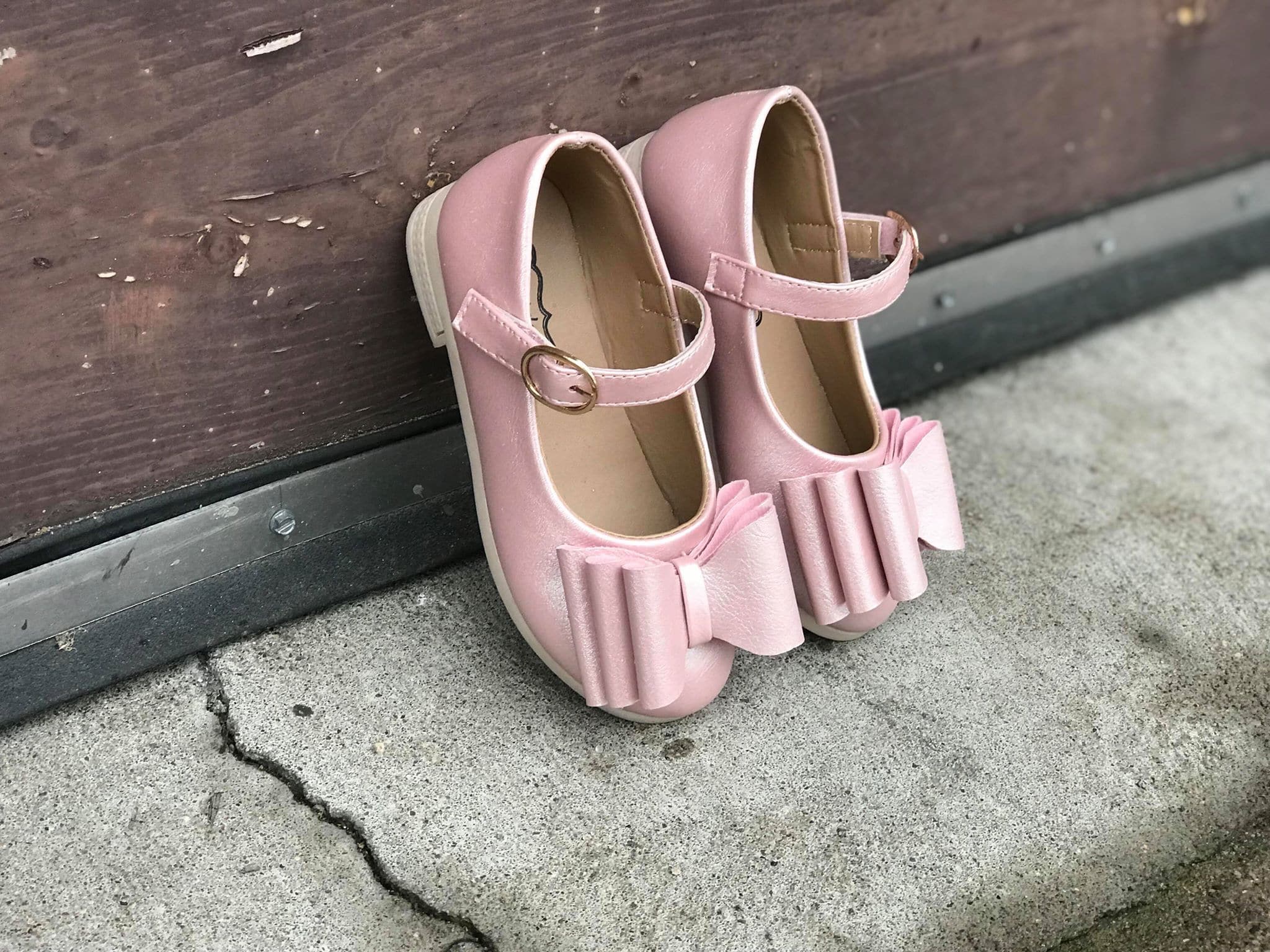 [Blush Shimmer] Bow Shoes