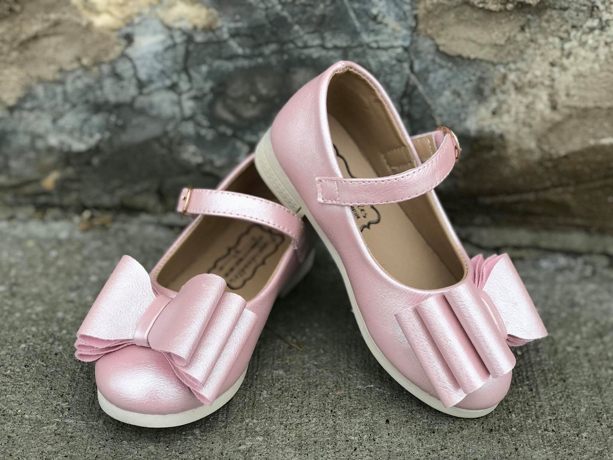 [Blush Shimmer] Bow Shoes
