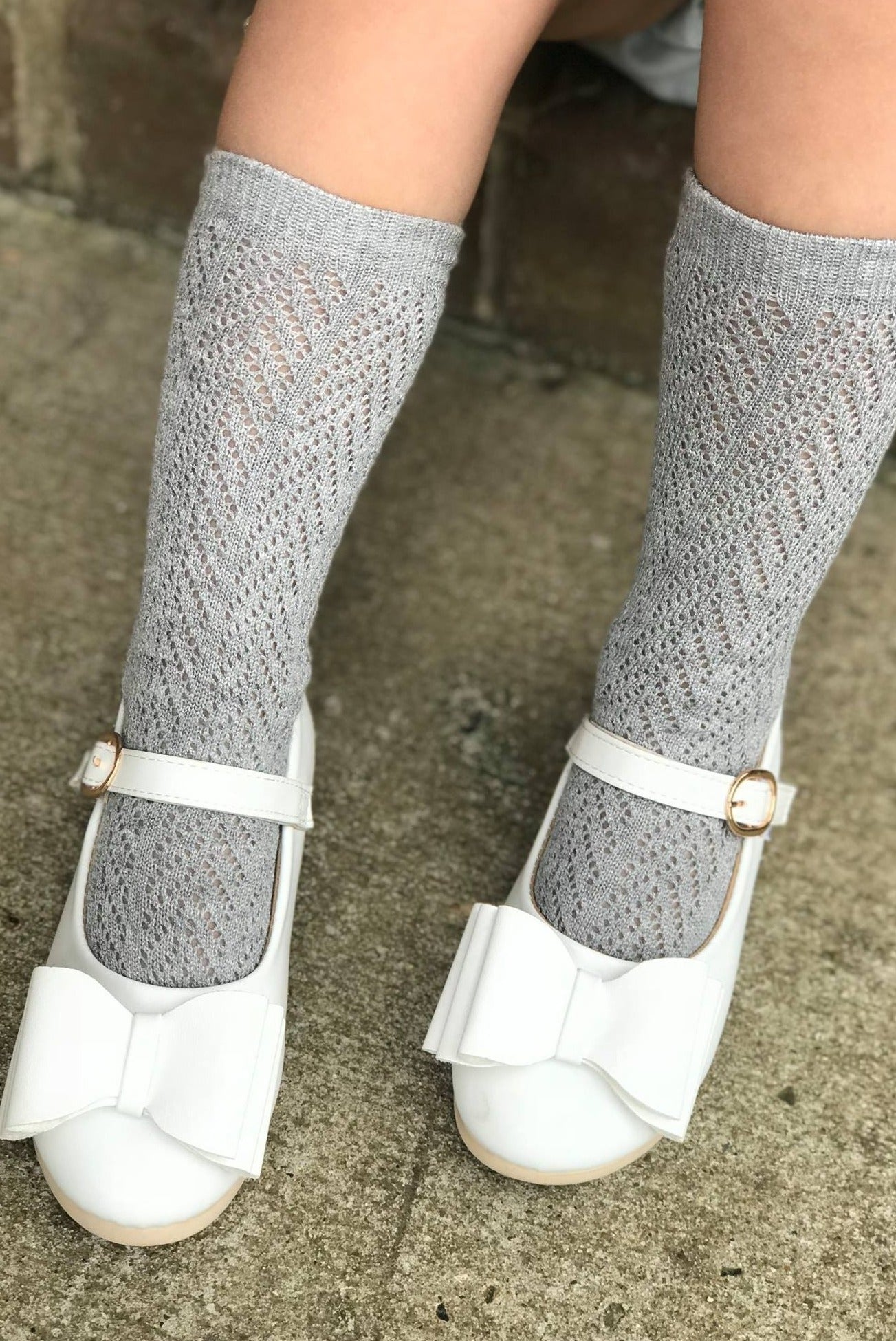 [White] Bow Shoes