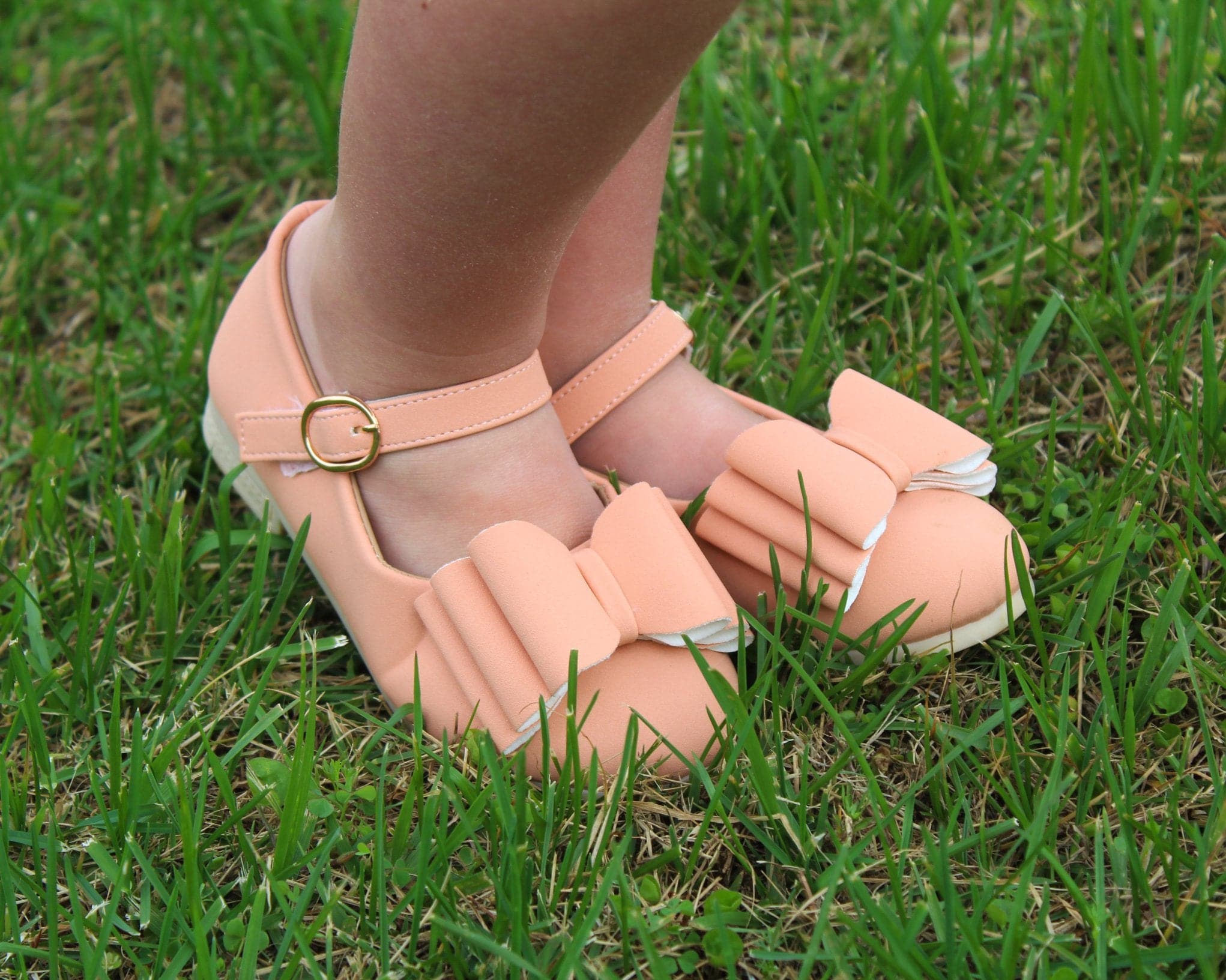 [Peach] Bow Shoes