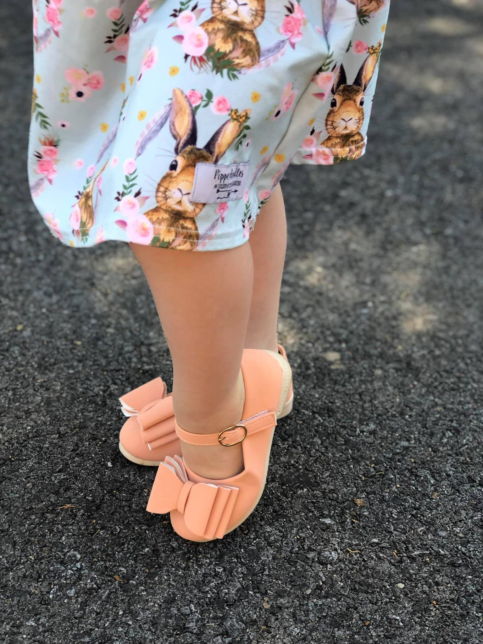 [Peach] Bow Shoes