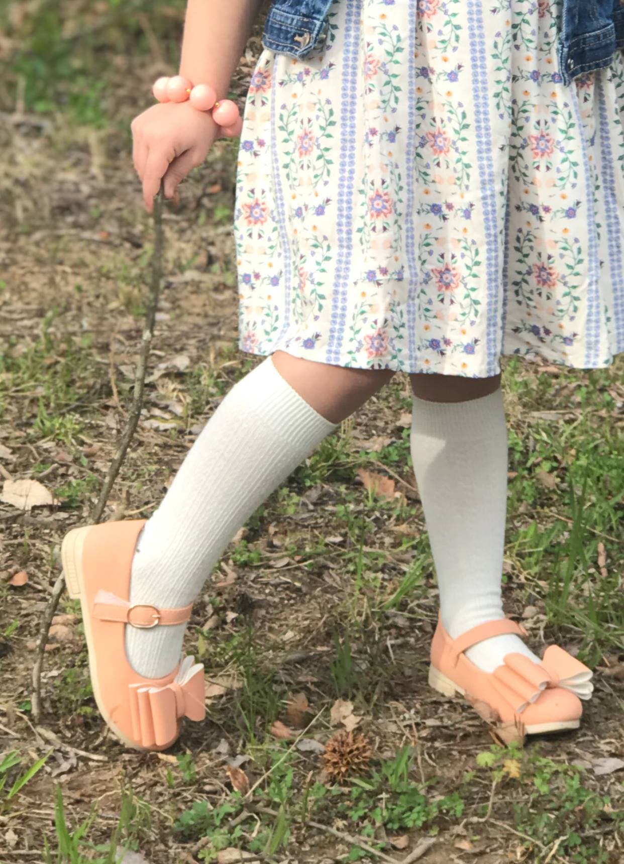 [Peach] Bow Shoes