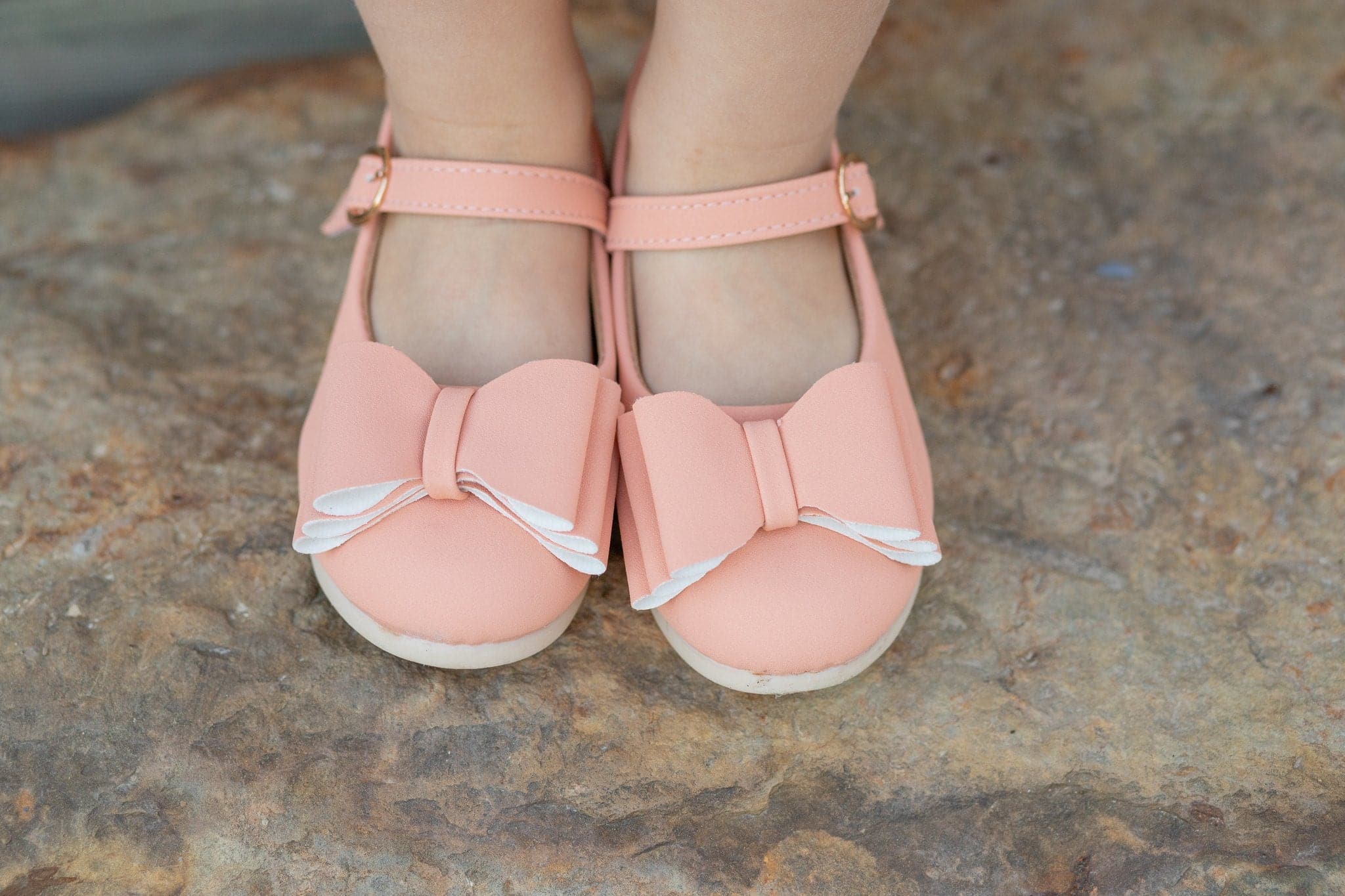 [Peach] Bow Shoes