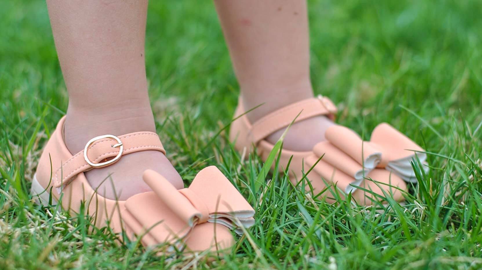 [Peach] Bow Shoes
