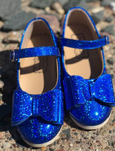 Load image into Gallery viewer, [Blue Sparkle] Bow Shoes
