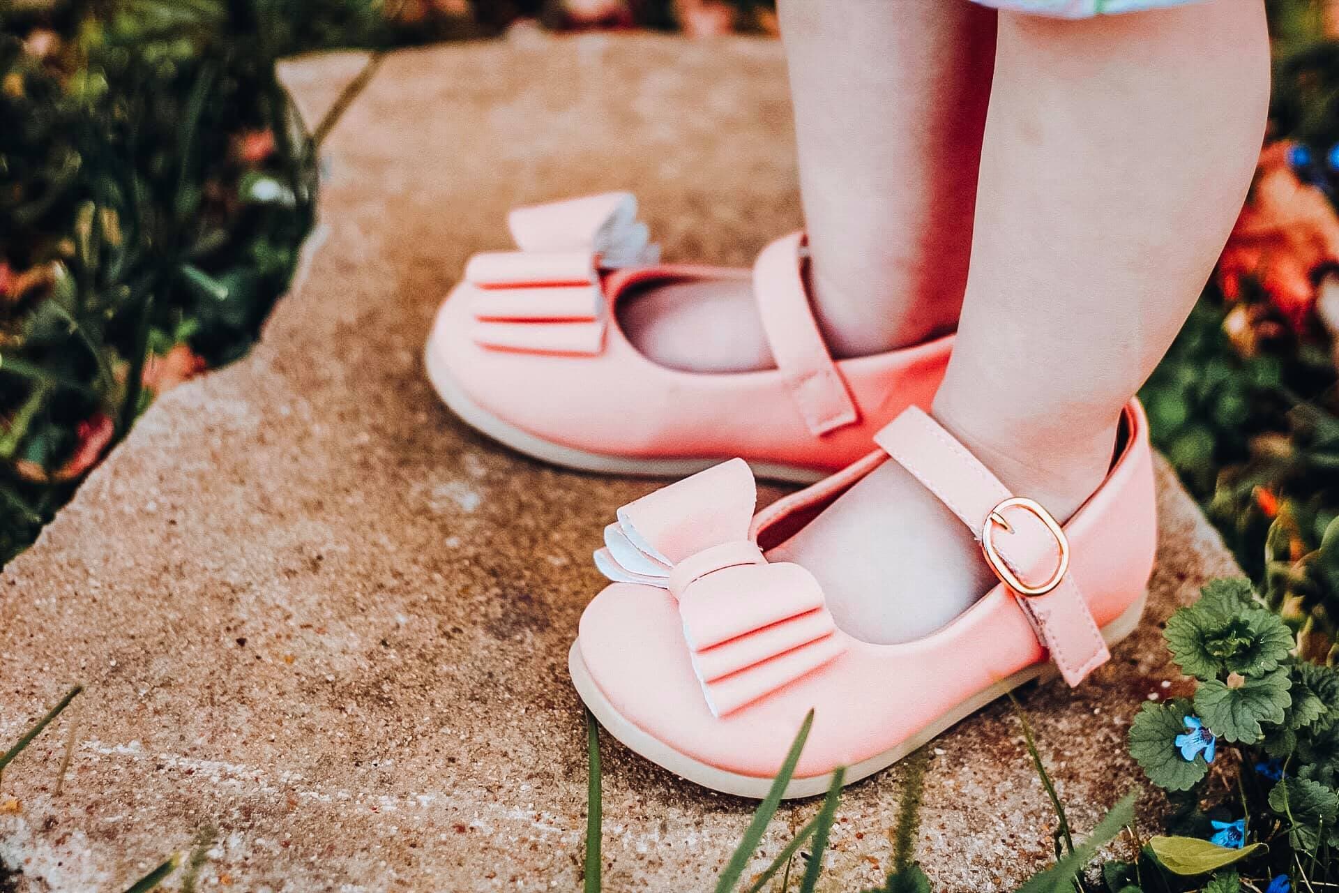 [Peach] Bow Shoes