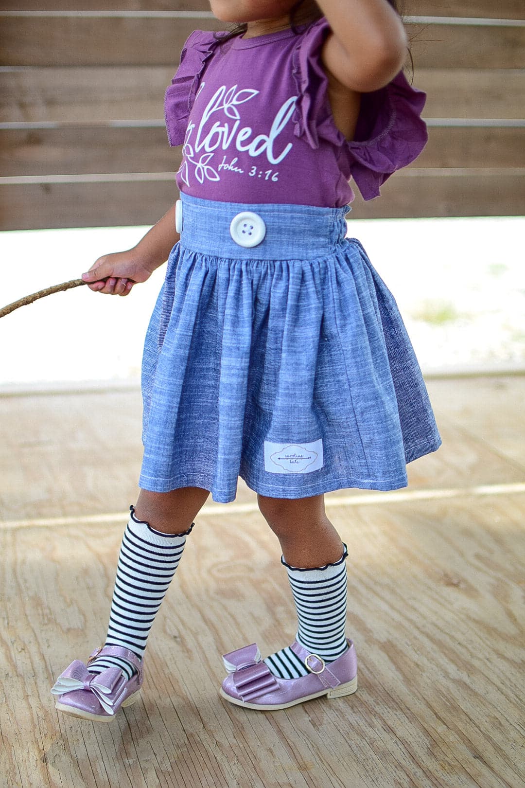 [Orchid Mauve] Bow Shoes