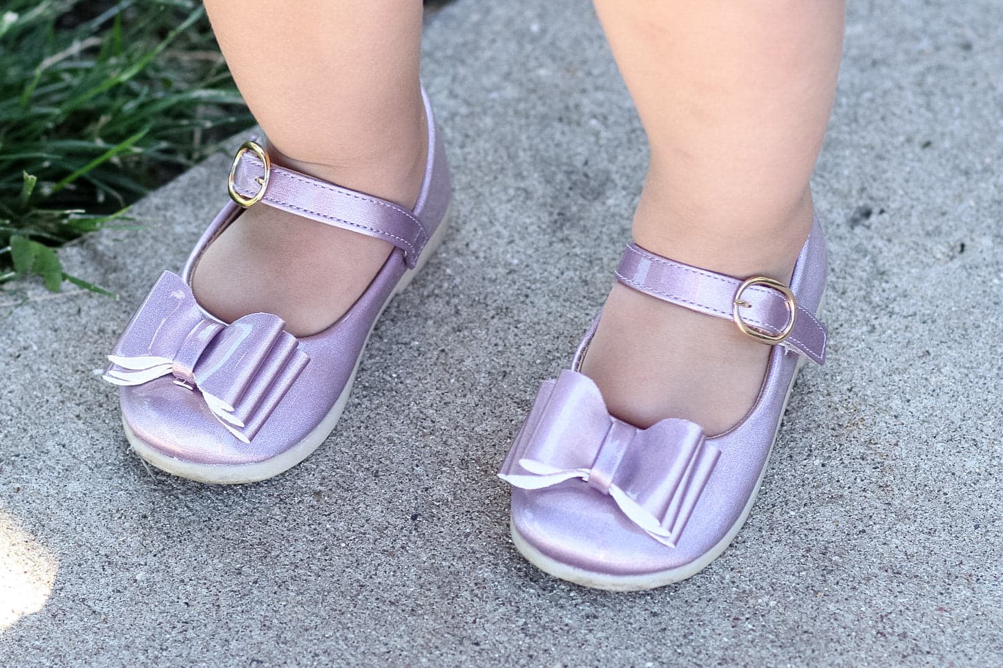 [Orchid Mauve] Bow Shoes