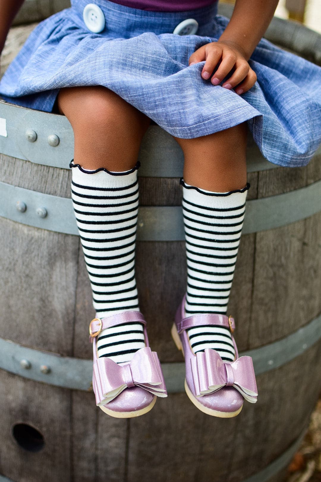 [Orchid Mauve] Bow Shoes