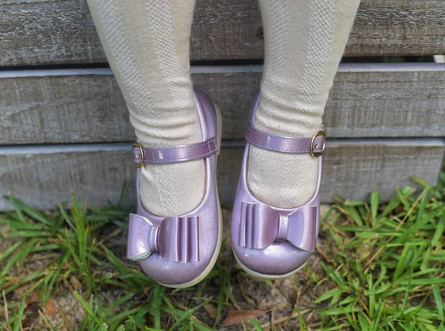 [Orchid Mauve] Bow Shoes