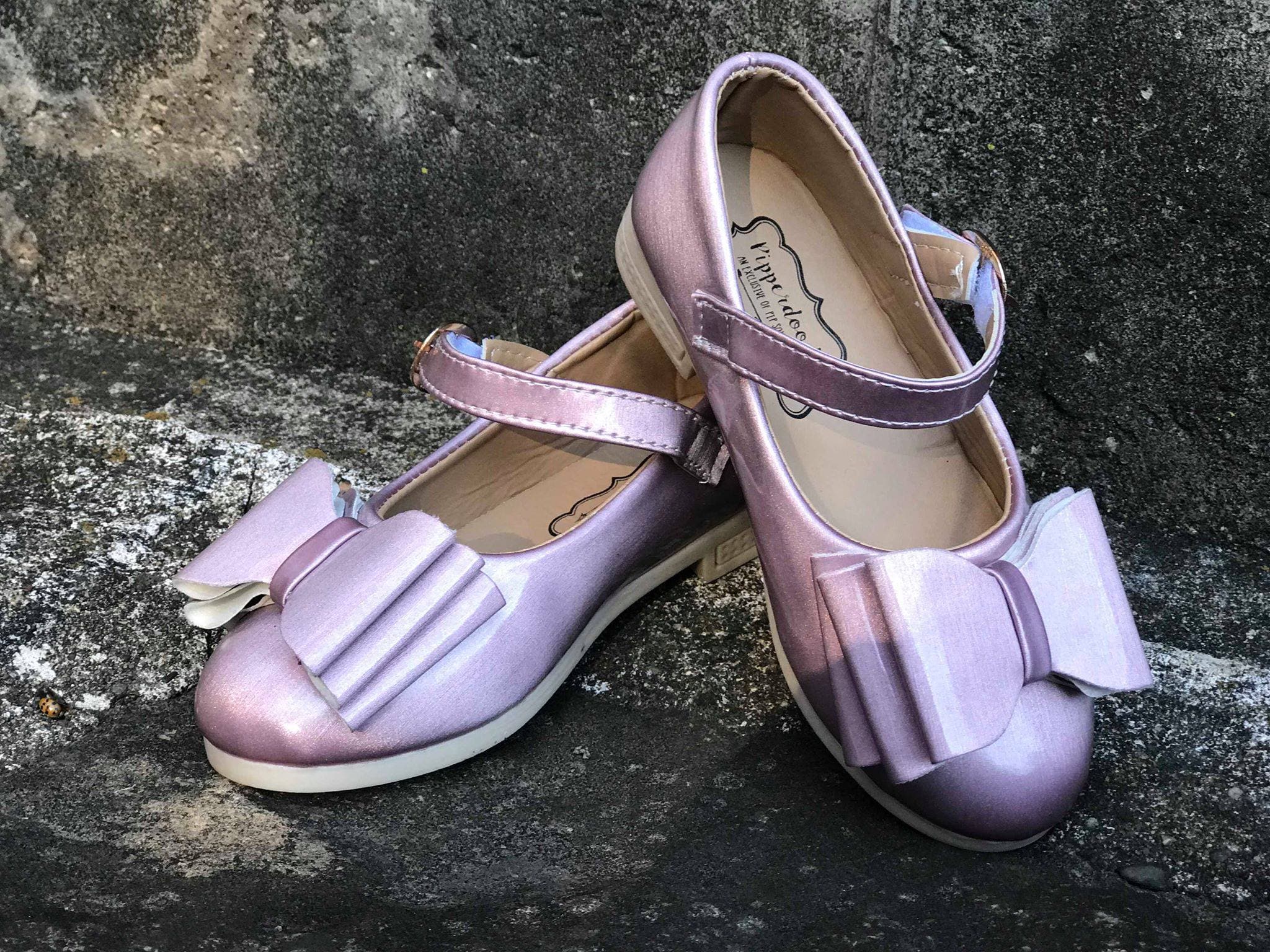 [Orchid Mauve] Bow Shoes