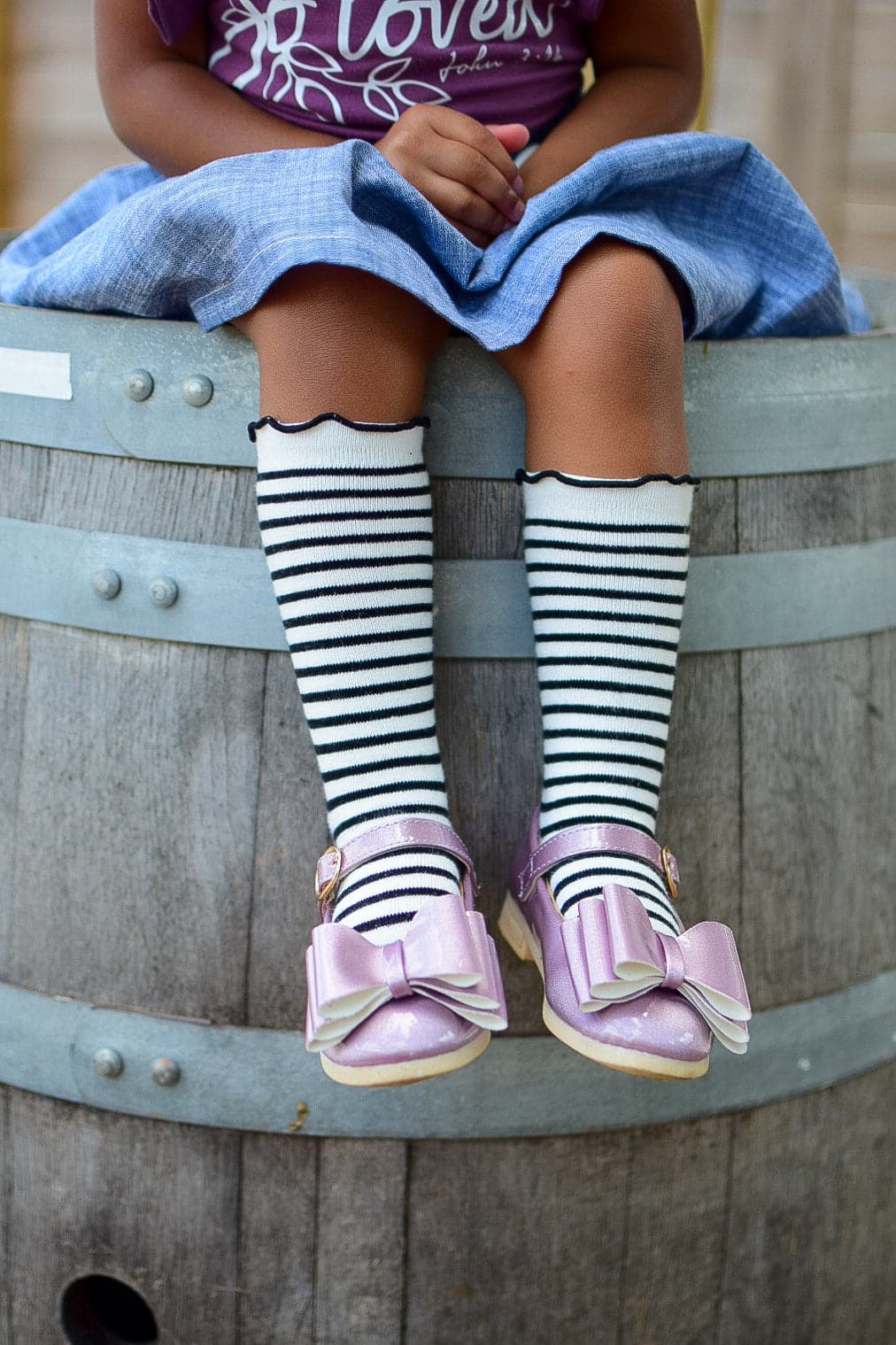 [Orchid Mauve] Bow Shoes