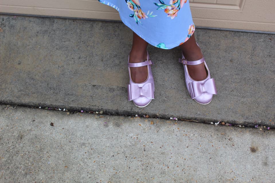 [Orchid Mauve] Bow Shoes