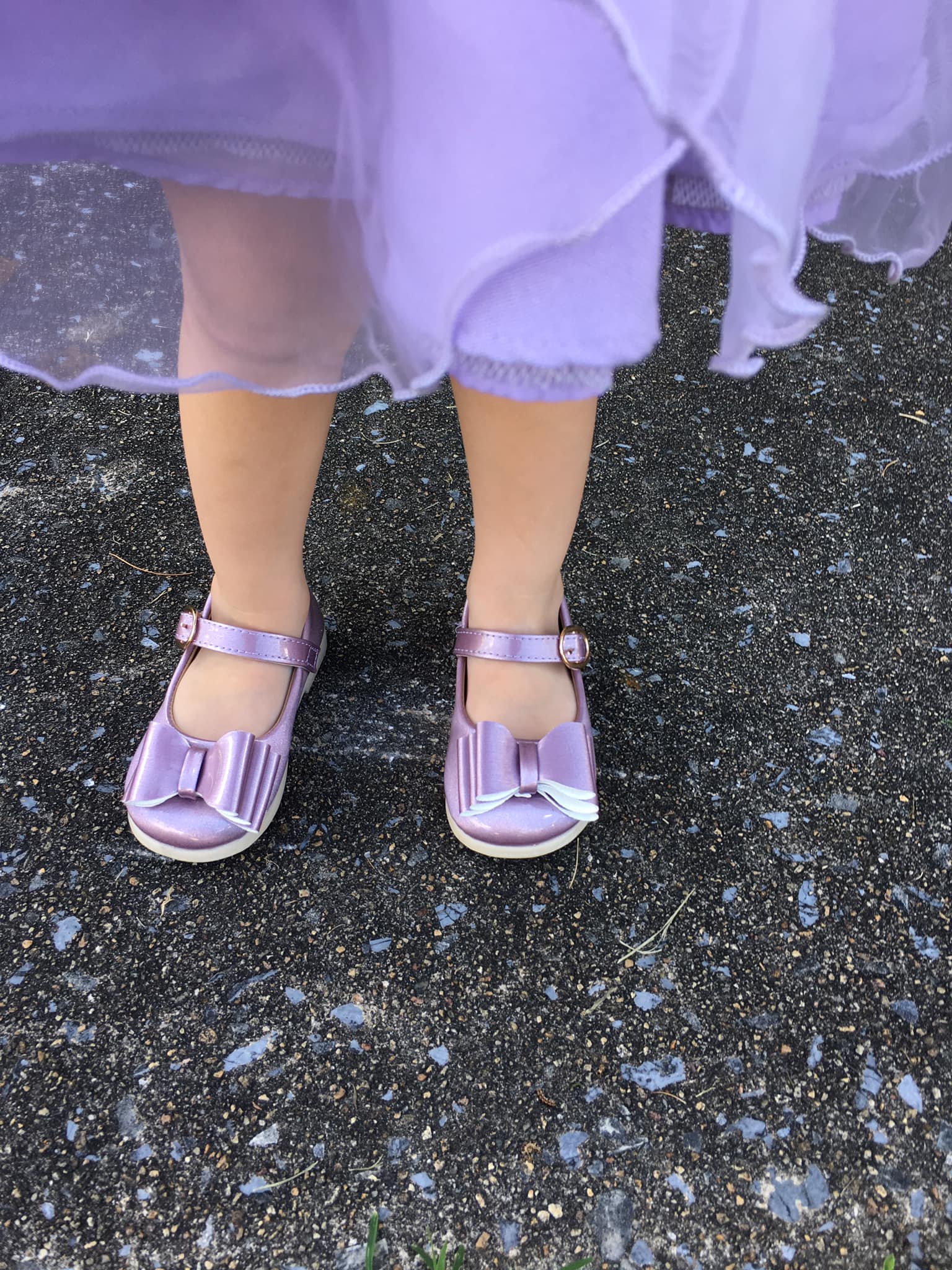 [Orchid Mauve] Bow Shoes