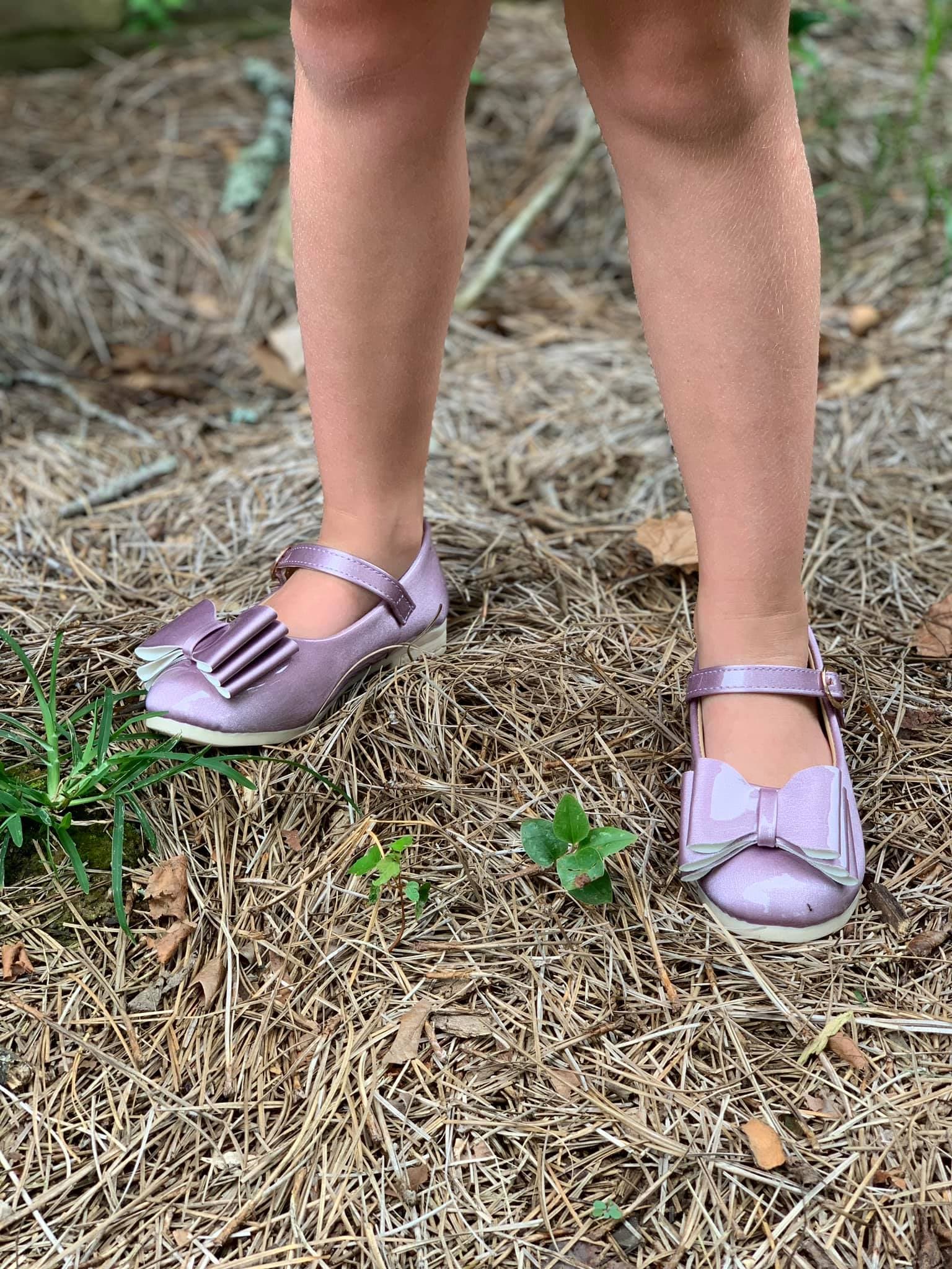 [Orchid Mauve] Bow Shoes