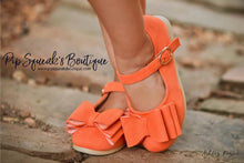 Load image into Gallery viewer, [Orange Suede] Bow Shoes
