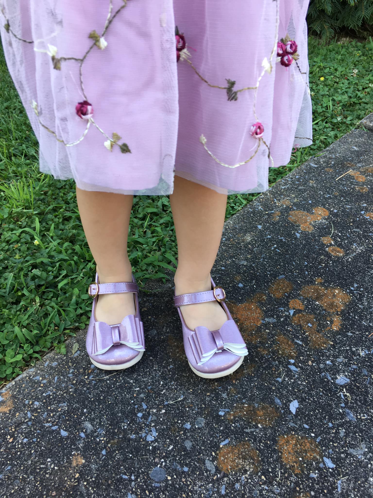 [Orchid Mauve] Bow Shoes