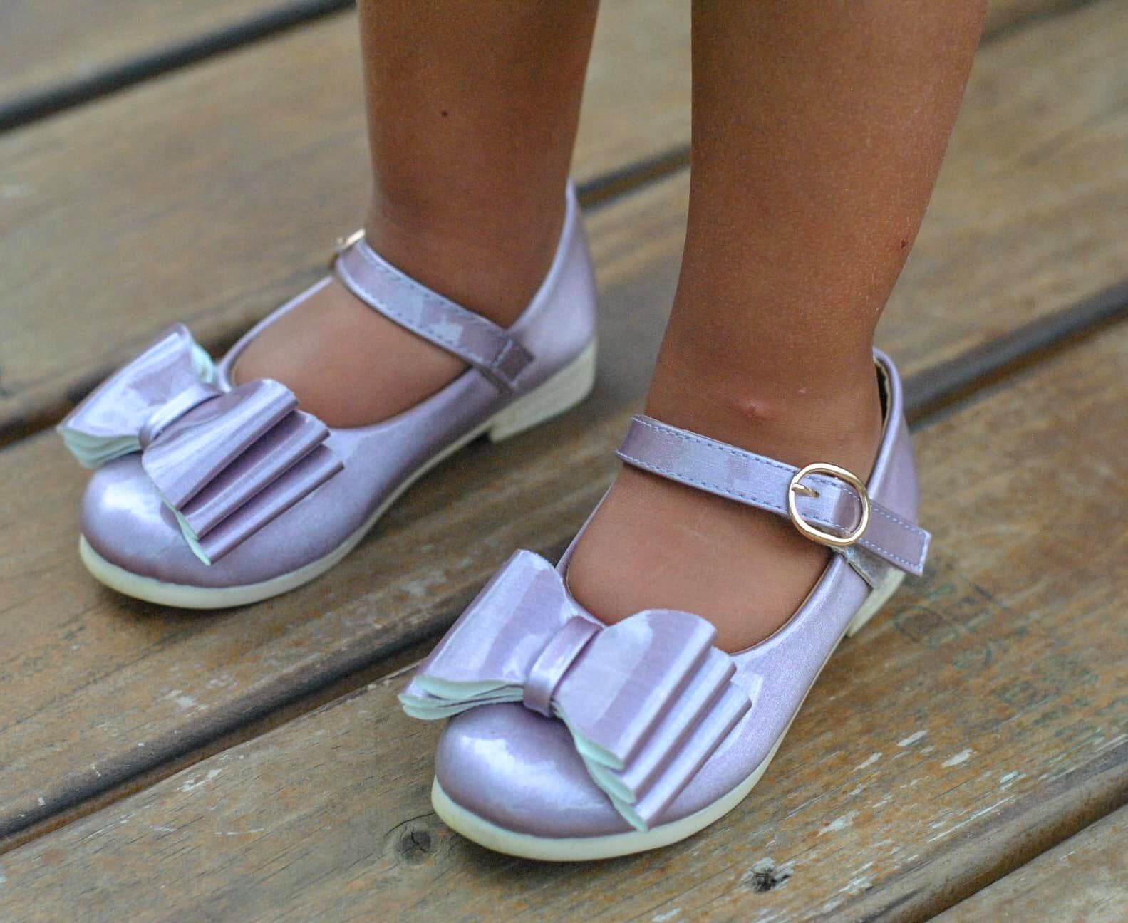 [Orchid Mauve] Bow Shoes