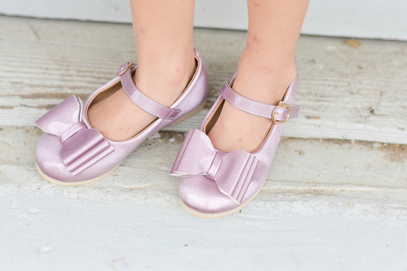 [Orchid Mauve] Bow Shoes