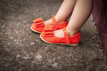 Load image into Gallery viewer, [Orange Suede] Bow Shoes
