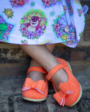 Load image into Gallery viewer, [Orange Suede] Bow Shoes
