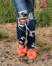 Load image into Gallery viewer, [Orange Suede] Bow Shoes
