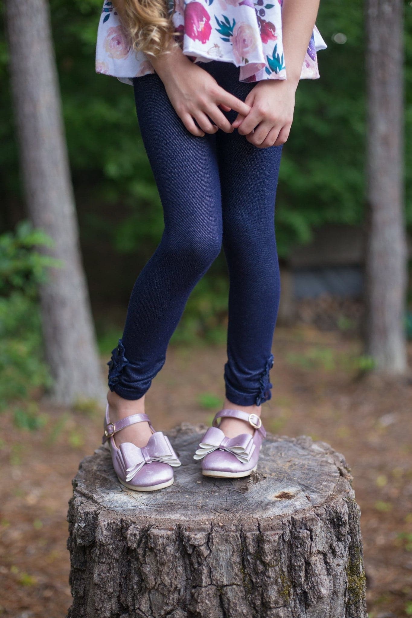 [Orchid Mauve] Bow Shoes