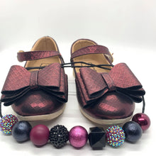 Load image into Gallery viewer, [Black Cherry] Bow Shoes
