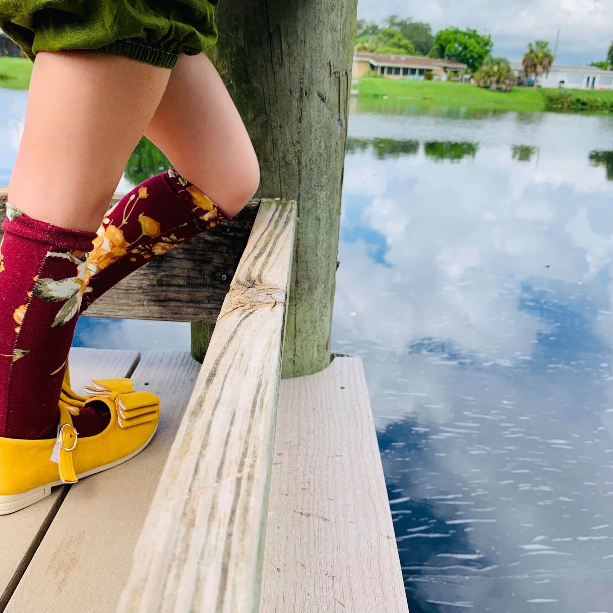 [Mustard Suede] Bow Shoes