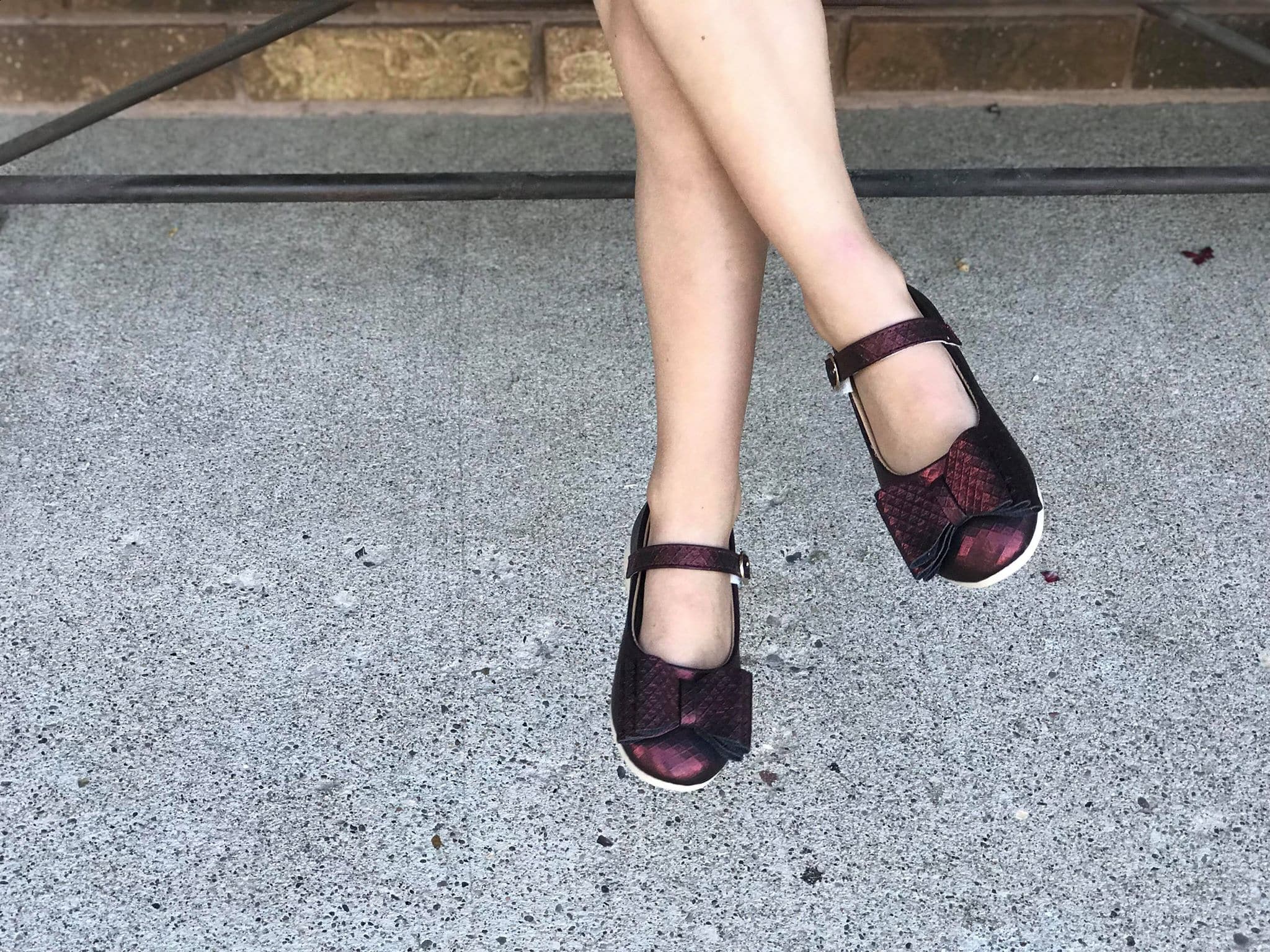 [Black Cherry] Bow Shoes