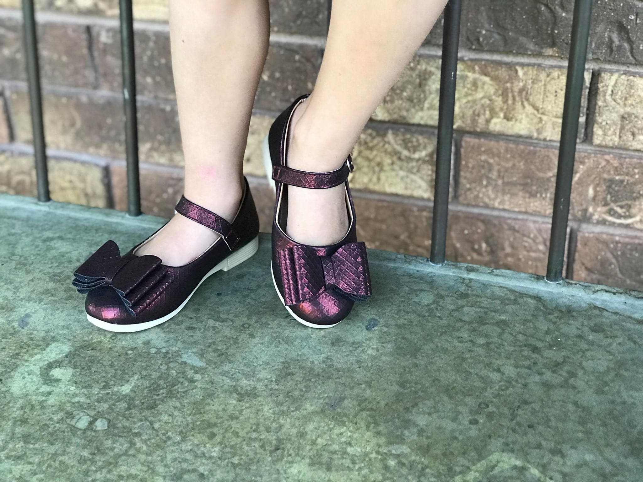 [Black Cherry] Bow Shoes