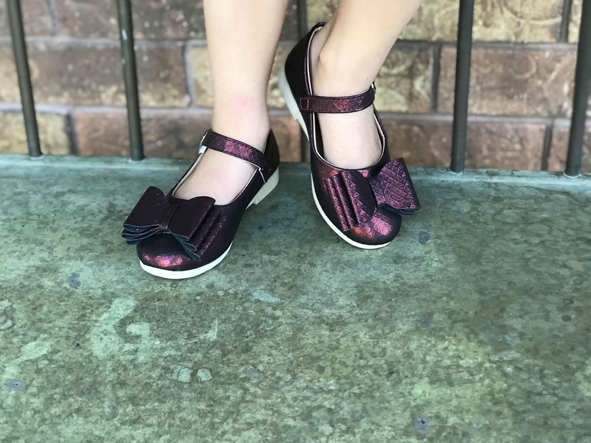 [Black Cherry] Bow Shoes