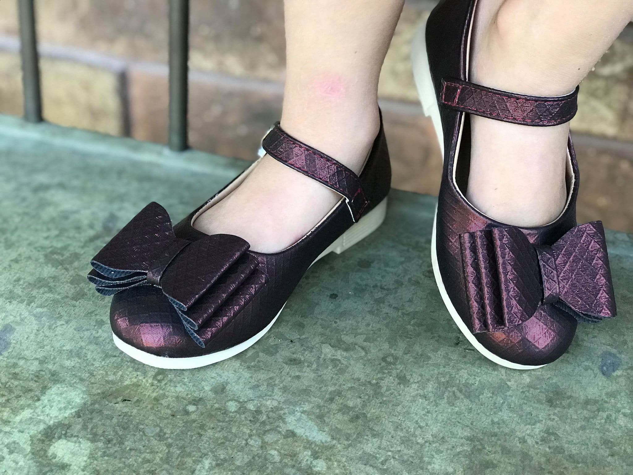 [Black Cherry] Bow Shoes