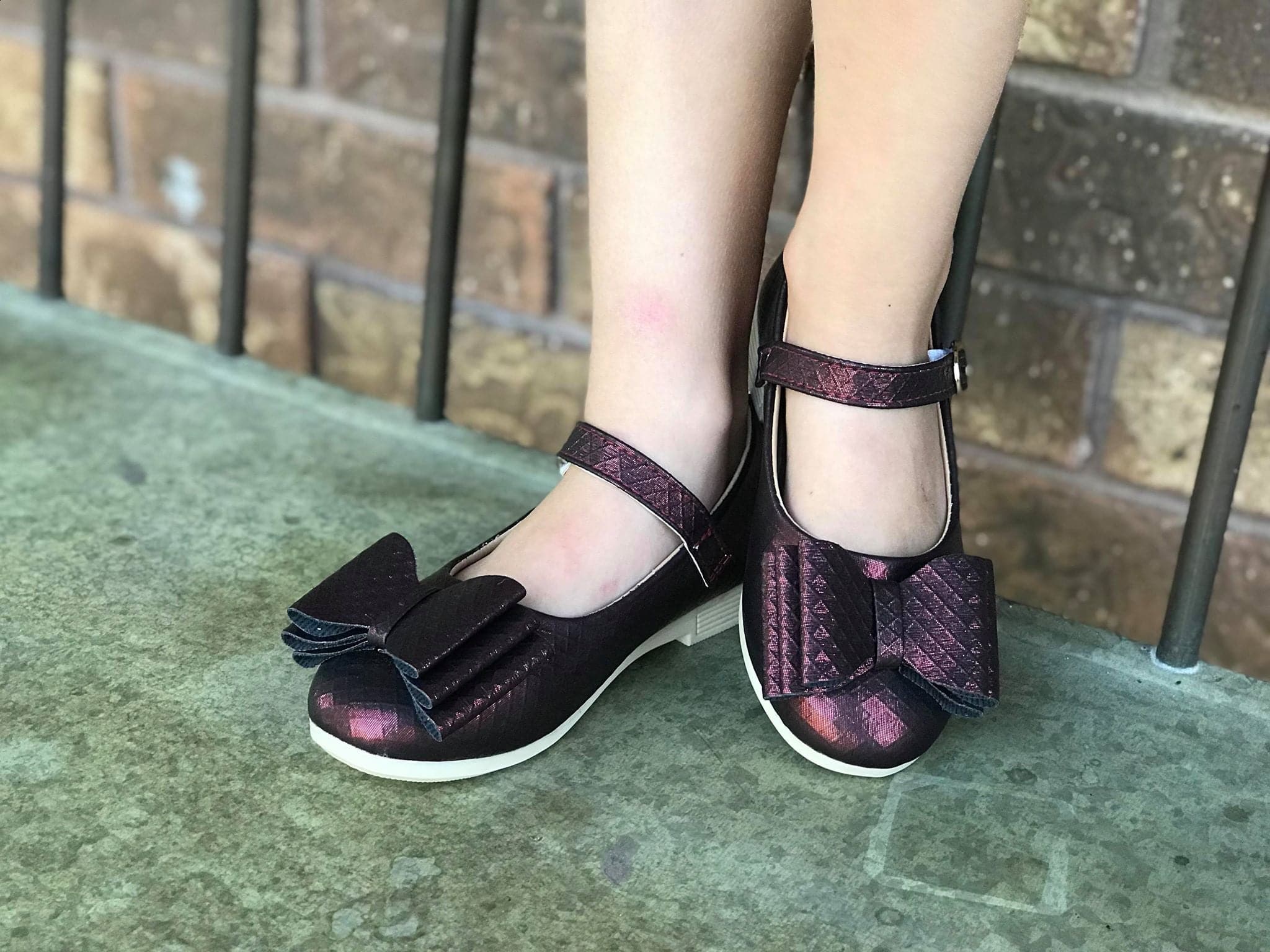 [Black Cherry] Bow Shoes