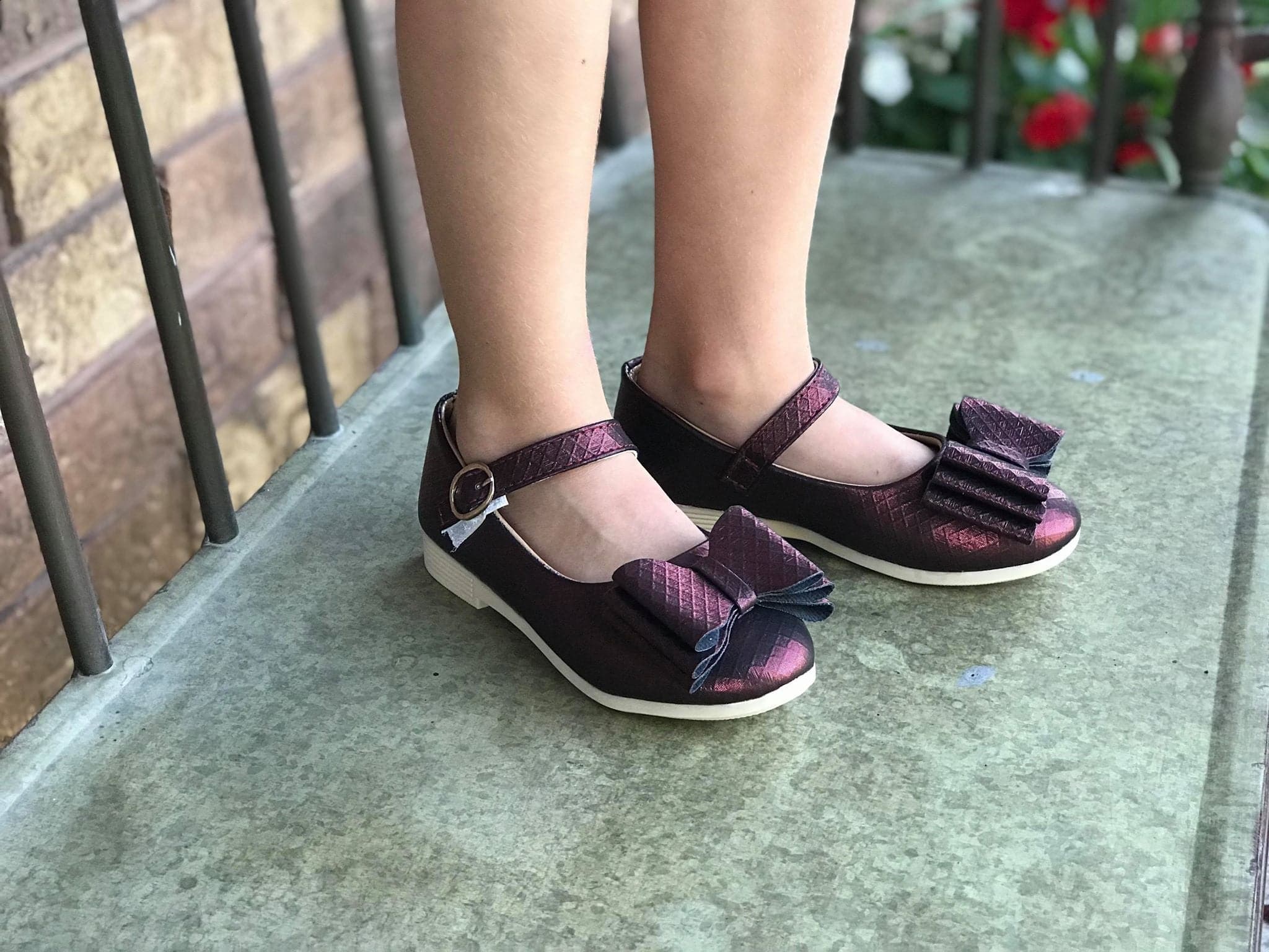 [Black Cherry] Bow Shoes