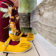 Load image into Gallery viewer, [Mustard Suede] Bow Shoes
