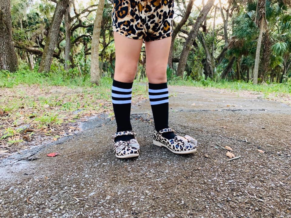 [Light Leopard] Bow Shoes