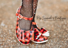 Load image into Gallery viewer, [Red Buffalo Plaid] Bow Shoes
