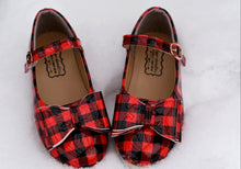 Load image into Gallery viewer, [Red Buffalo Plaid] Bow Shoes
