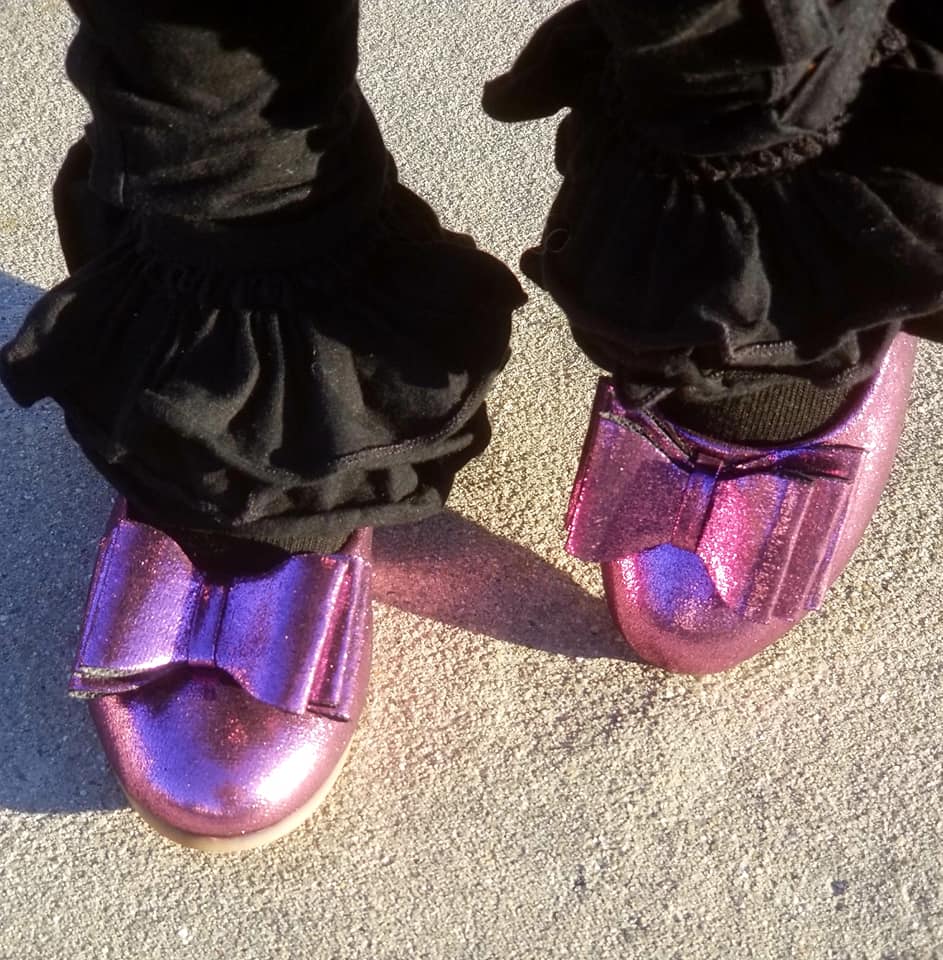 [Eggplant Shimmer] Bow Shoes