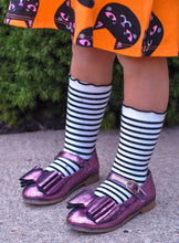 Load image into Gallery viewer, [Eggplant Shimmer] Bow Shoes
