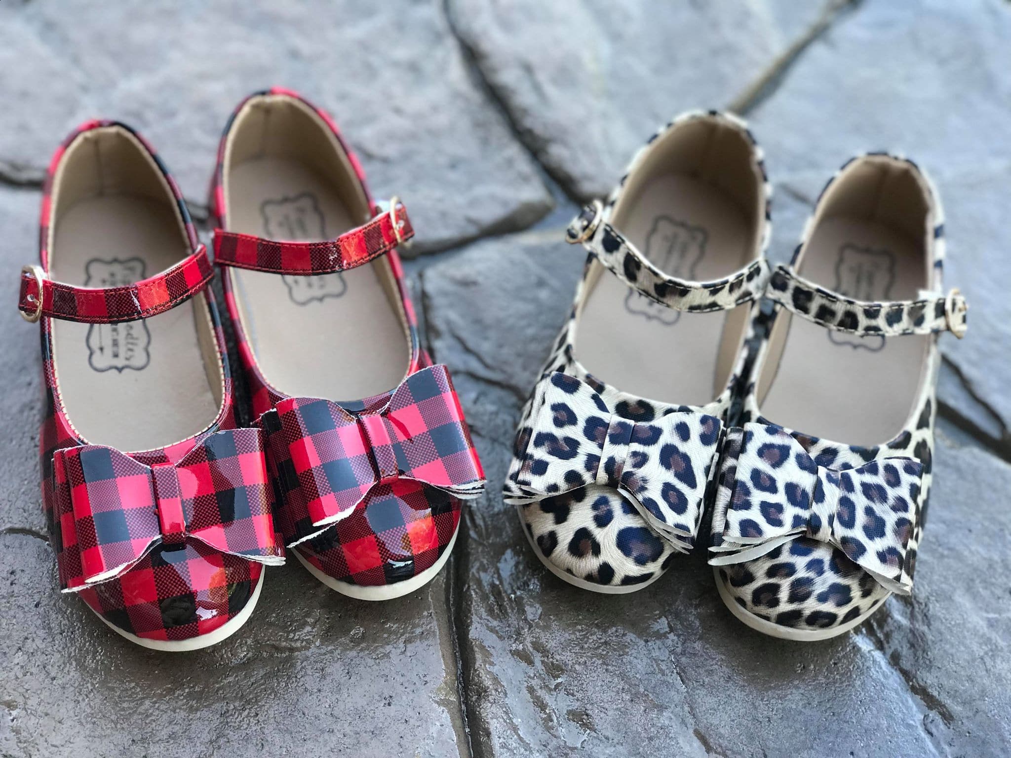 Baby [Red Buffalo Plaid] FLAWED Bow Shoes – The Spotted Phoenix, LLC