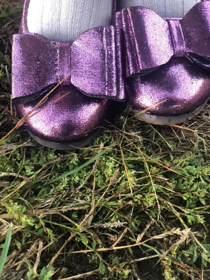 [Eggplant Shimmer] Bow Shoes