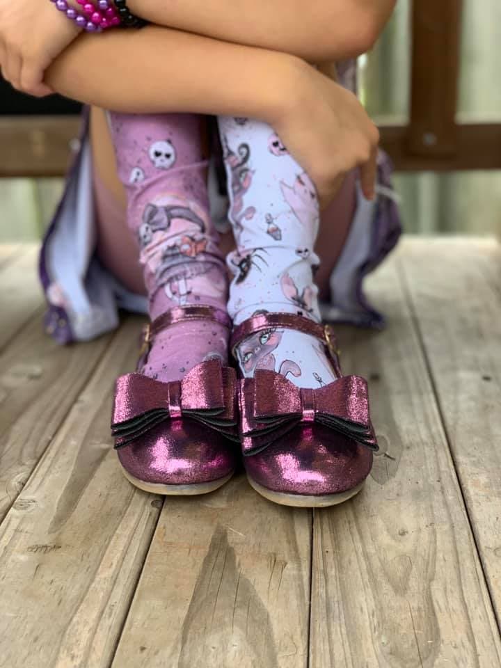 [Eggplant Shimmer] Bow Shoes