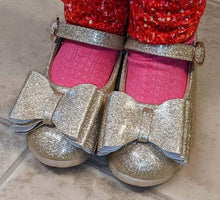 Load image into Gallery viewer, [Glitter Gold] Bow Shoes
