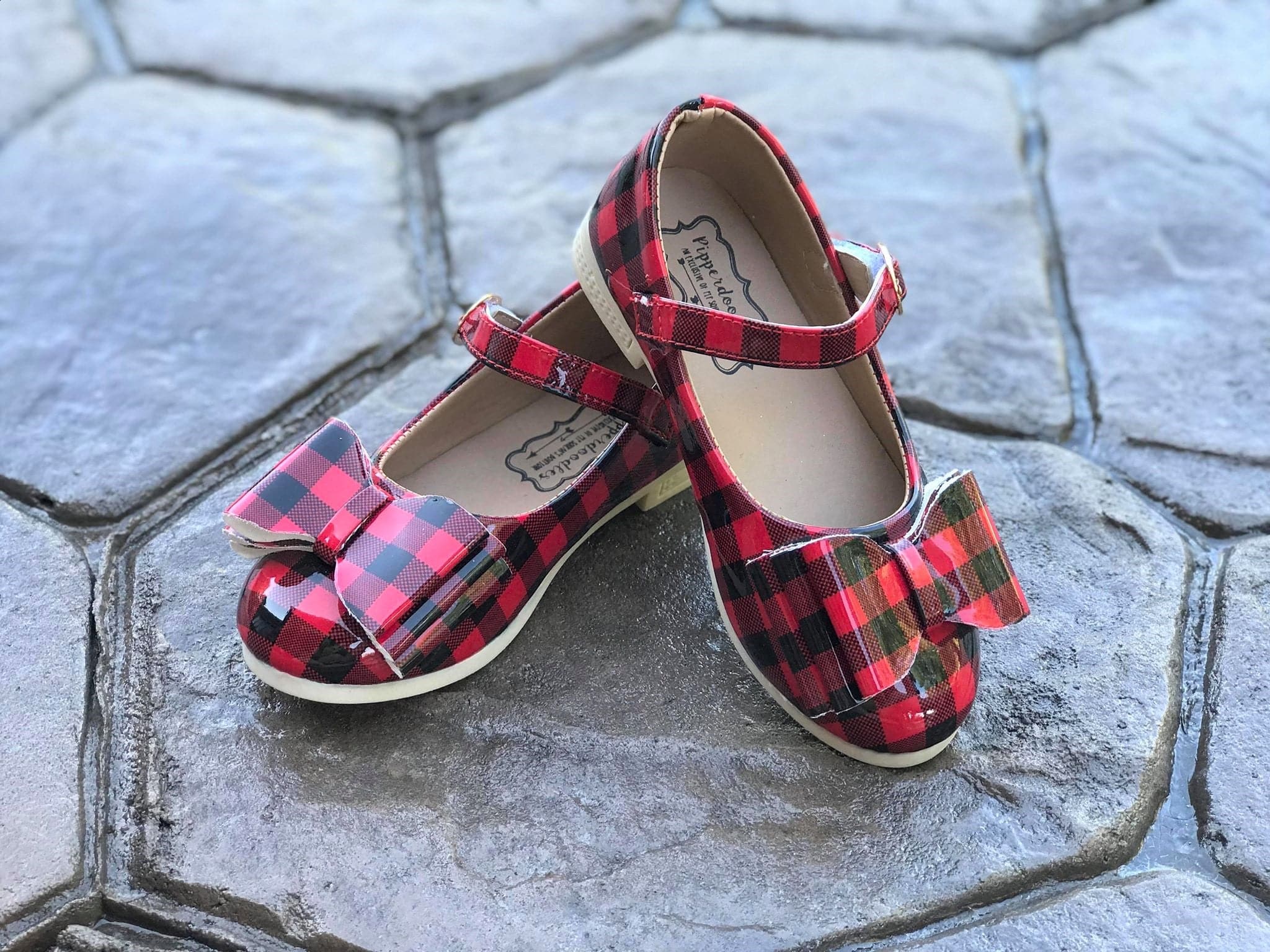 Plaid baby best sale shoes