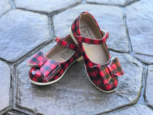 Load image into Gallery viewer, [Red Buffalo Plaid] Bow Shoes
